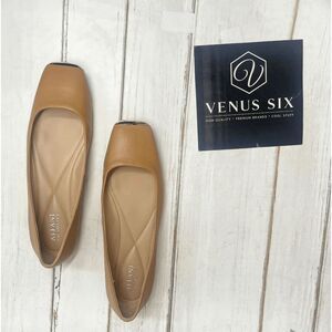 Alfani Step N' Flex Women's Neptoon Square-Toe Flats - Brown 8M